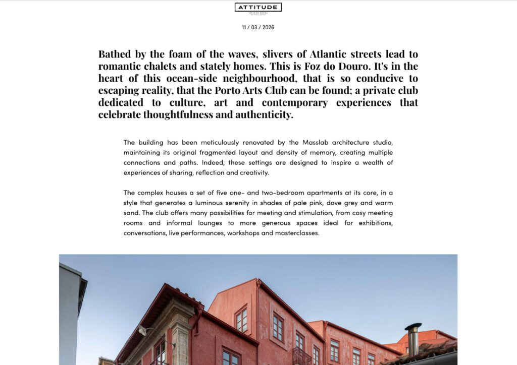 Porto Arts Club by Attitude Interior Design